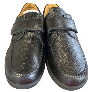 Dr Comfort Mens Black Diabetic Shoes #9210 13XW Velcro Strap NWB Leather Casual